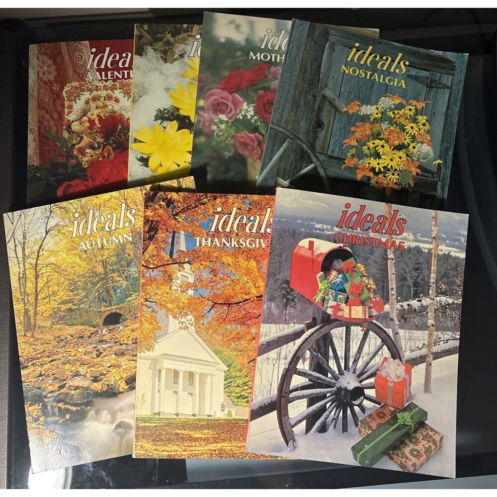 Lot of 7-1987 Ideals Home Magazines Vol. 44 No. 1, 2, 3, 5, 6, 7, 8 (missing #4)